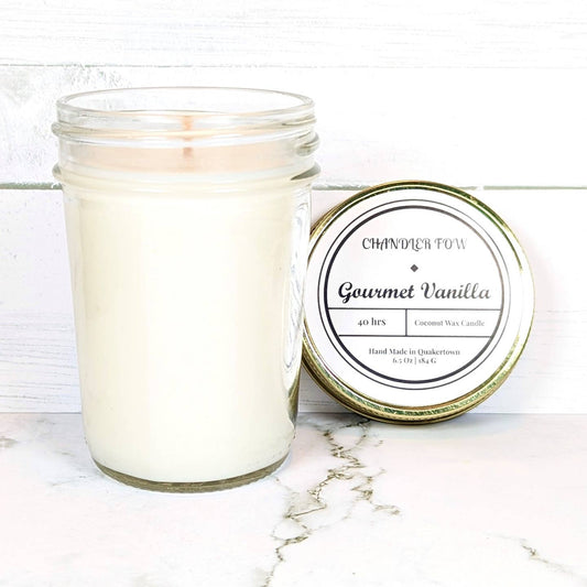 Chandler Fow Gourmet Vanilla Glass Jar Candle-6.5oz