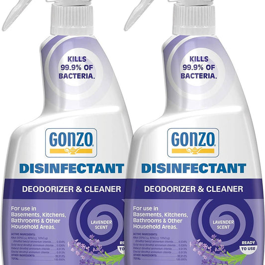 Gonzo Disinfectant Deodorizer & Cleaner-Lavender 24oz