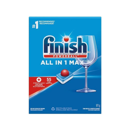 Finish Powerball All-in-1 Maz Automatic Dishwasher Detergent-55ct