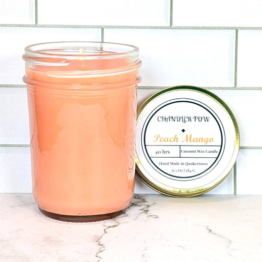 Chandler Fow Peach Mango Glass Jar Candle-6.5oz